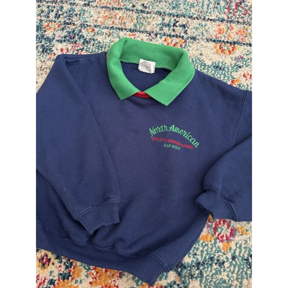 Vintage 90s GAP North American Athletic Knited Good Sweater Sz XS